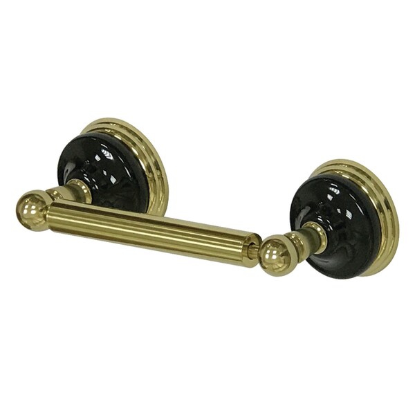 BA9118PB Water Onyx Toilet Paper Holder, Polished Brass